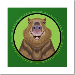 Capybara Circle Posters and Art